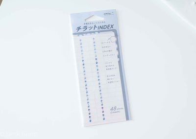 Chiratto Index Tabs - Pastel Color - Blue