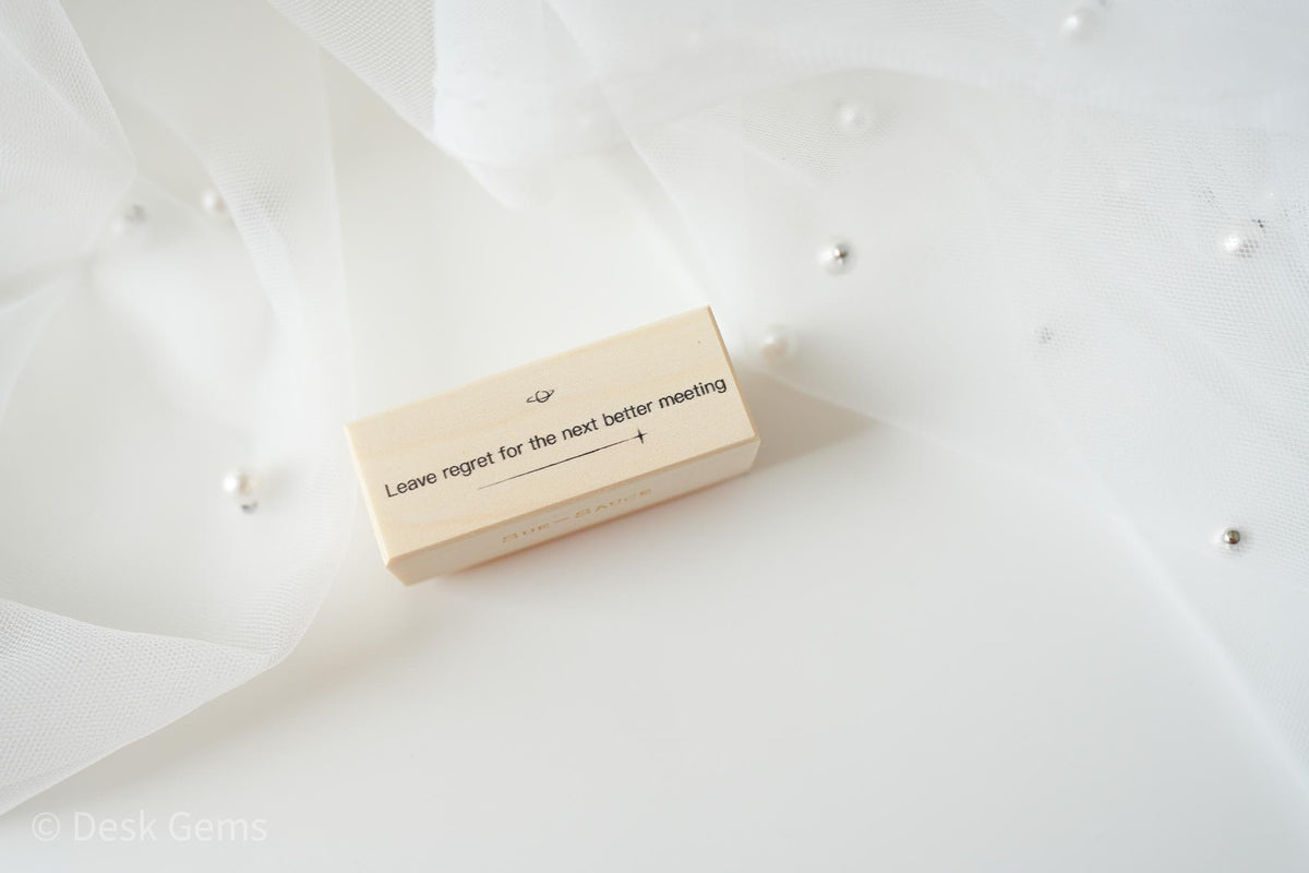 Sue Sauce Vol.9 Rubber Stamp - Stars and Wishes(New Summer 2022) - leave regret for better thing