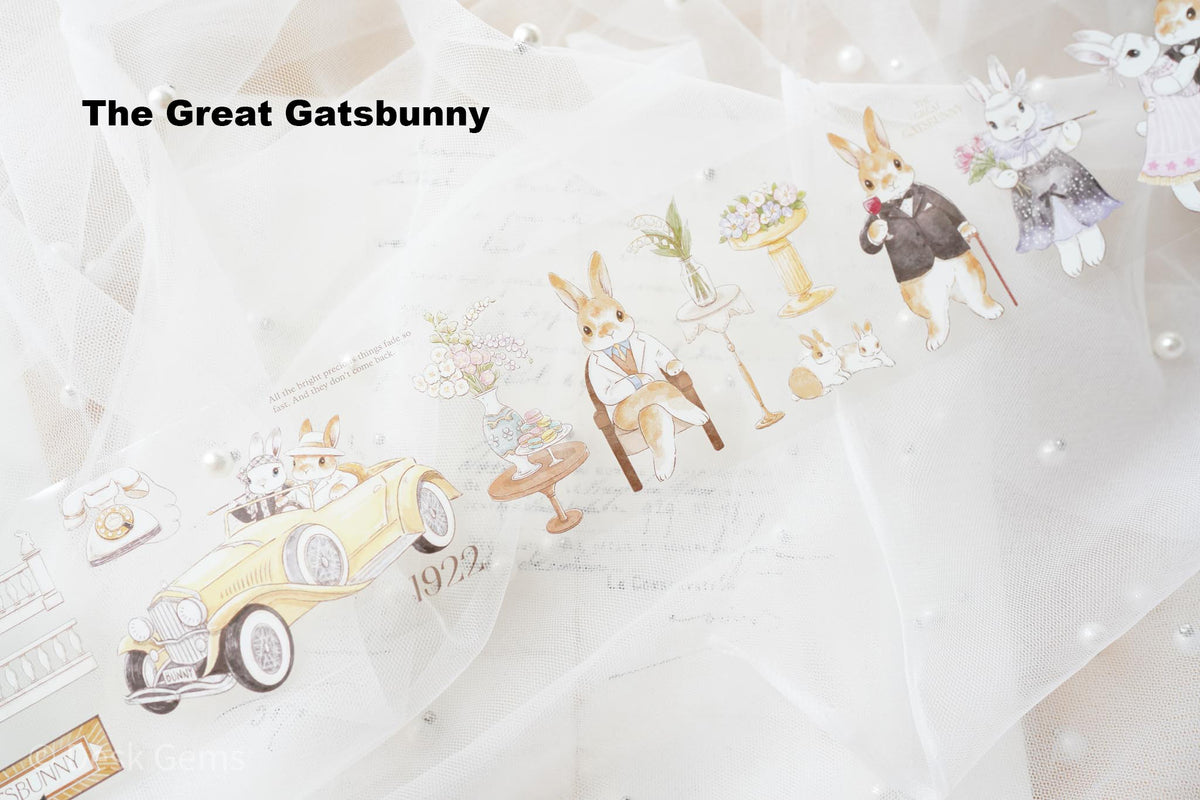 Kumayankee Bunny PET Tapes - The Great Gatsbunny