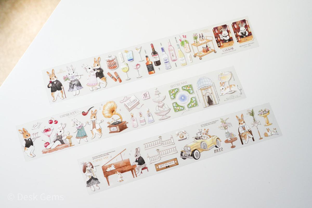 Kumayankee Bunny PET Tapes - The Great Gatsbunny