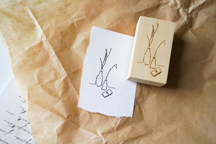 Phavourite x Kurukynki Rubber Stamp - A scene