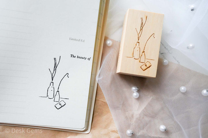 Phavourite x Kurukynki Rubber Stamp - A scene
