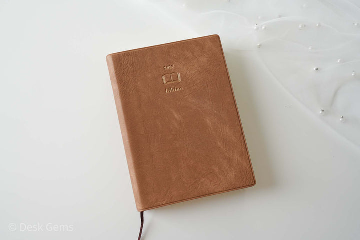 Midori Hibino 2023 Planner - One Day Two Page - Camel