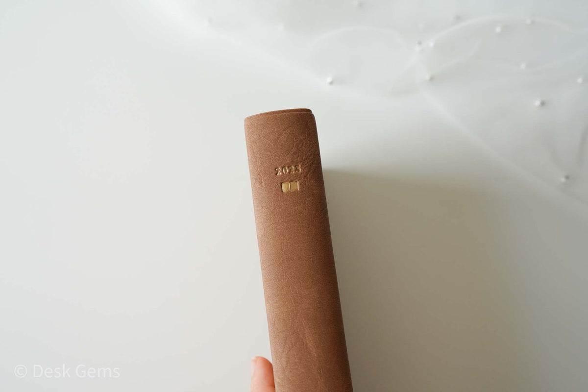 Midori Hibino 2023 Planner - One Day Two Page - Camel