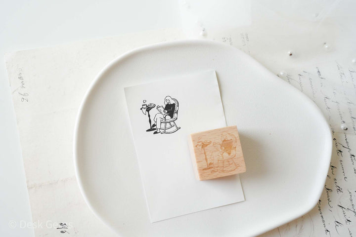 Watch_Them Original Stamp - Thanks to Coffee and Kitty - Relaxing Weekend