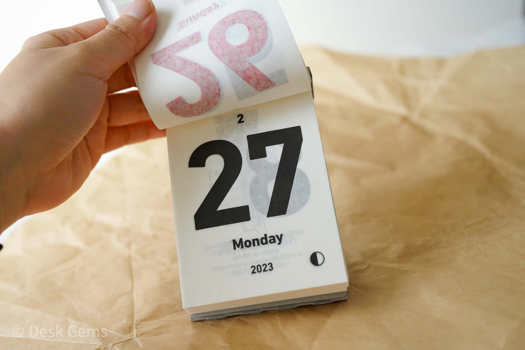 Shinnippon 2-way Calendar (Tear-off Type) 2023 - Simple