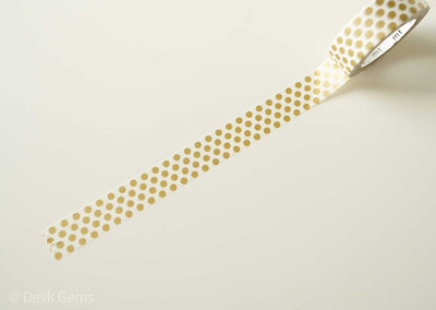 MT Washi Tape - Gold Dots 