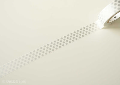 MT Washi Tape - Silver Dots 