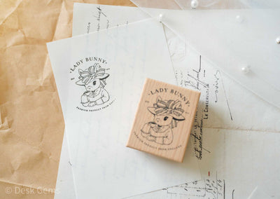 Kumayankee Bunny Rubber Stamps - Lady Bunny