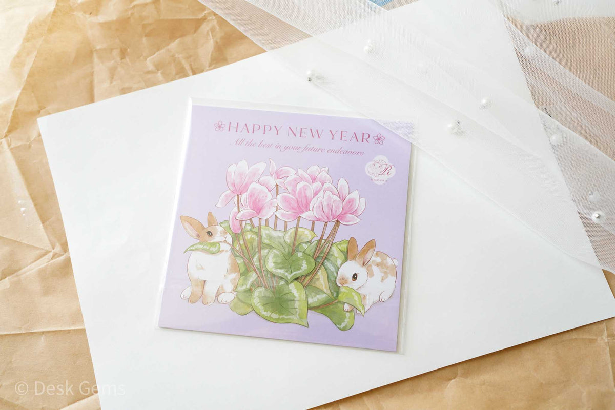 Kumayankee New Year Postcard Set 