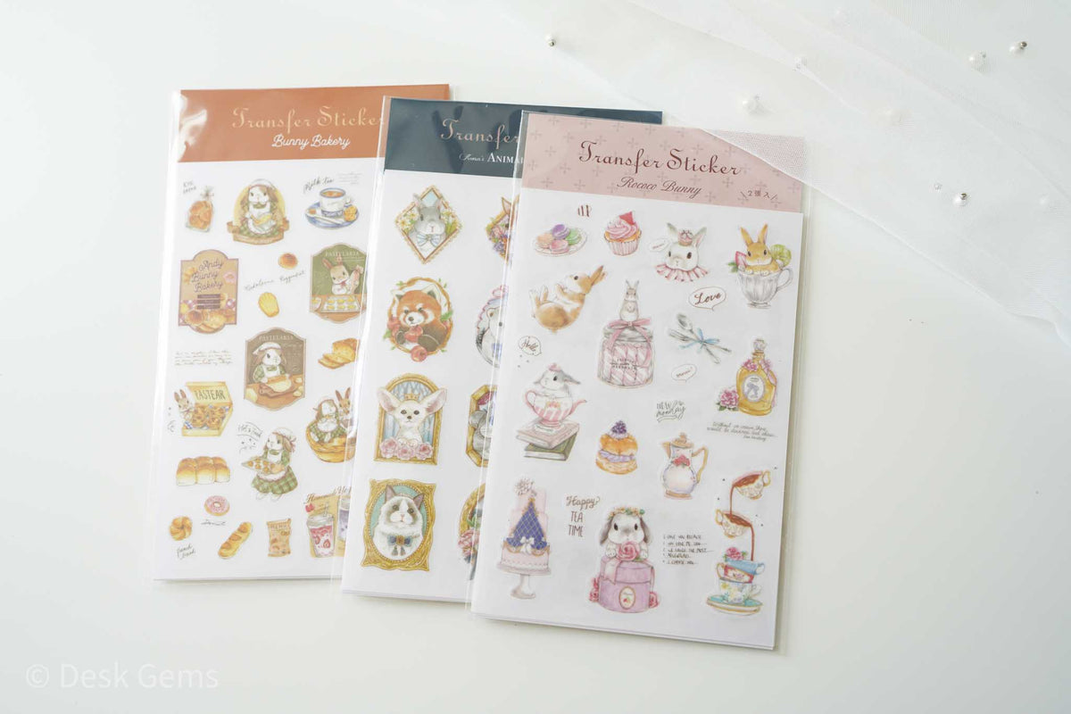 Kumayankee Bunny Transfer Stickers 