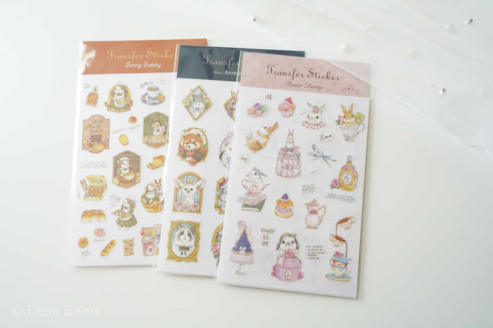 Kumayankee Bunny Transfer Stickers 