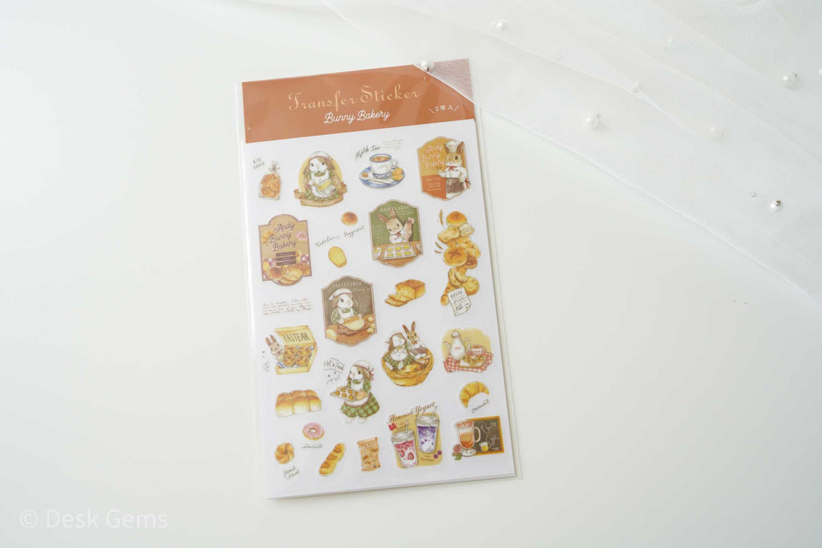 Kumayankee Bunny Transfer Stickers - Bunny Bakery