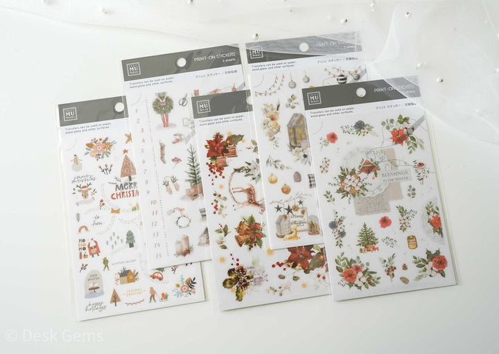MU Christmas Limited Print-on Stickers (Xmas 2023 Version) 