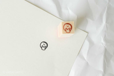 Littlelu Mini Stamps - 1 x 1 cm - Thinking Face