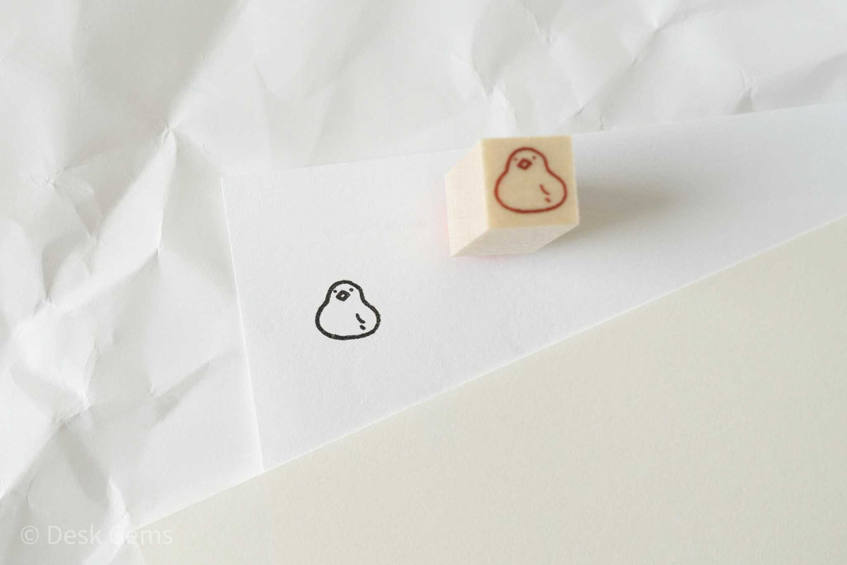 Littlelu Mini Stamps - 1 x 1 cm - White Bird