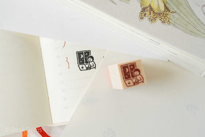 Littlelu Mini Stamps - 1.5 x 1.5 cm - Working Overtime