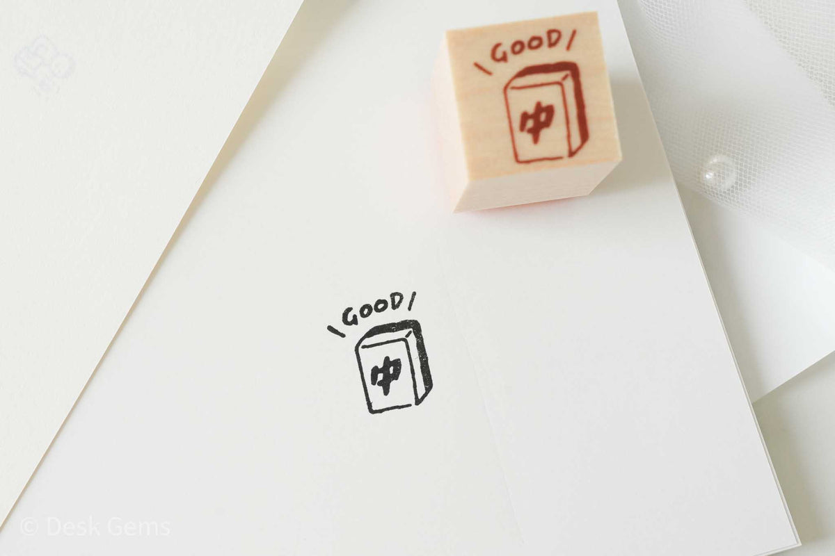 Littlelu Mini Stamps - 2 x 2 cm - Mahjong Good