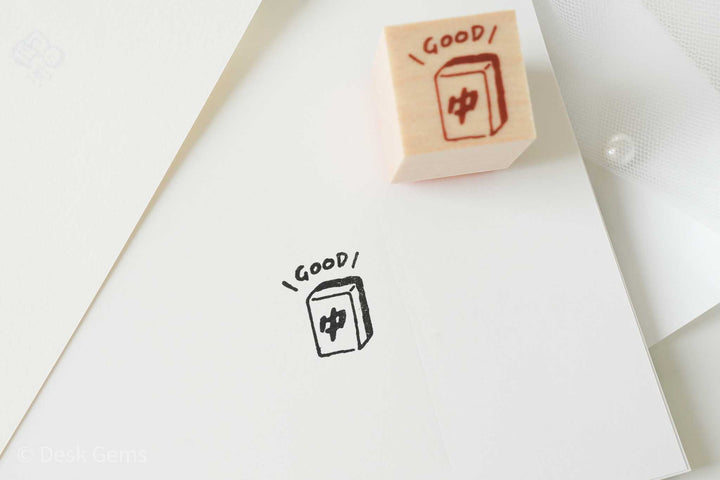 Littlelu Mini Stamps - 2 x 2 cm - Mahjong Good