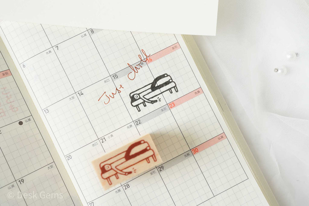Littlelu Lifestyle Stamps - Laying on the sofa