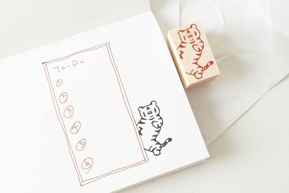 Littlelu Lifestyle Stamps - Peeking Tiger