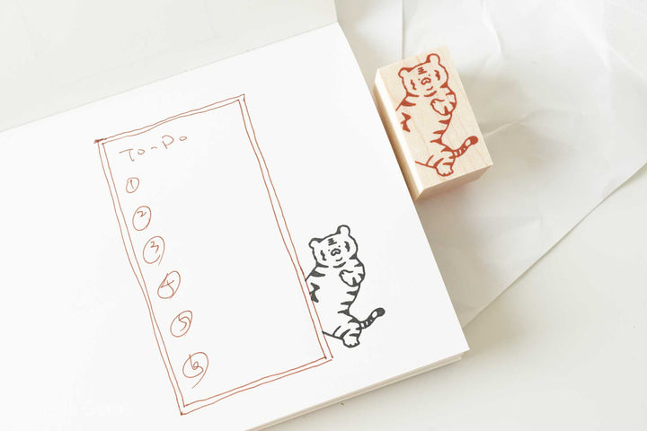 Littlelu Lifestyle Stamps - Peeking Tiger