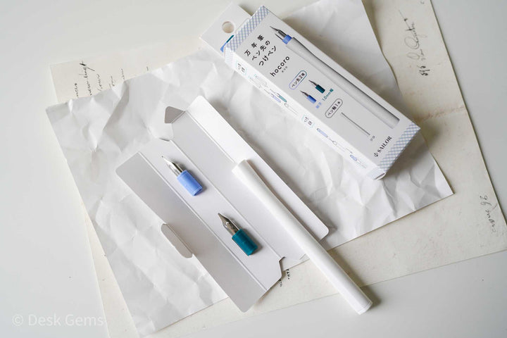 Sailor Hocoro Dip Pen - White Pen Body + 2 Nibs