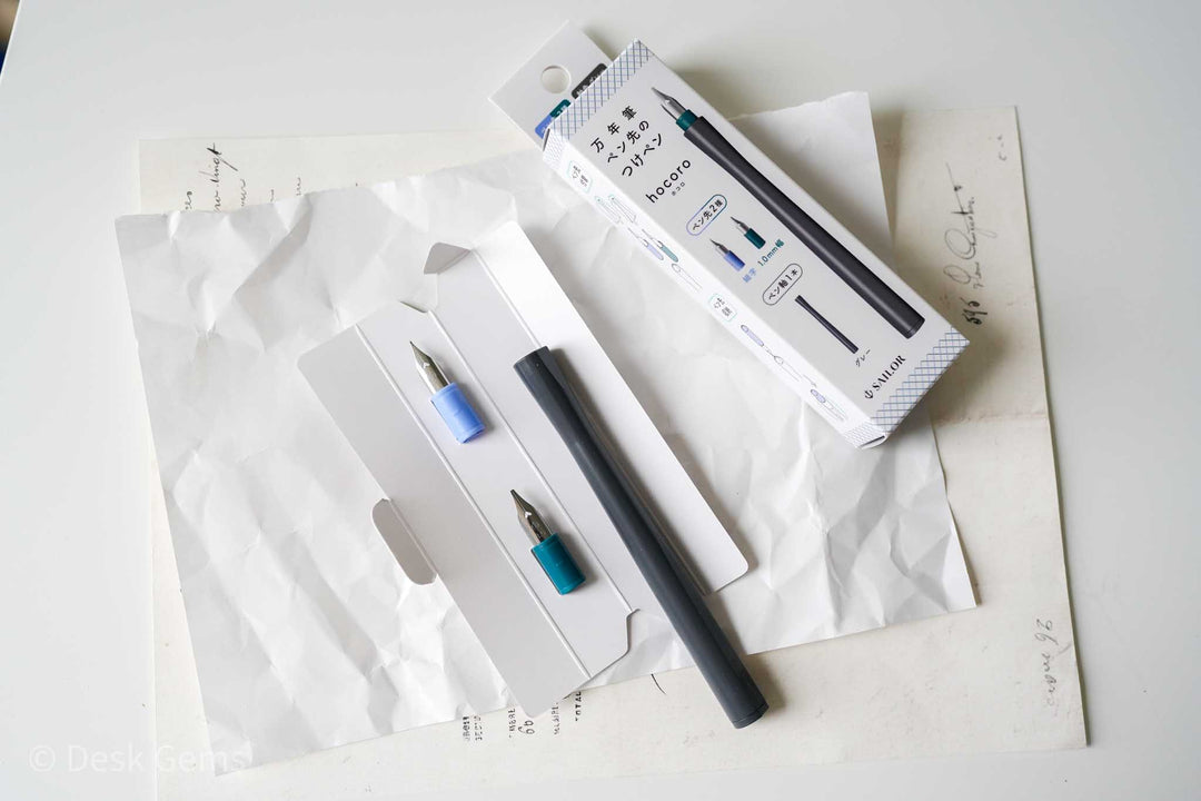 Sailor Hocoro Dip Pen - Gray Pen Body + 2 Nibs