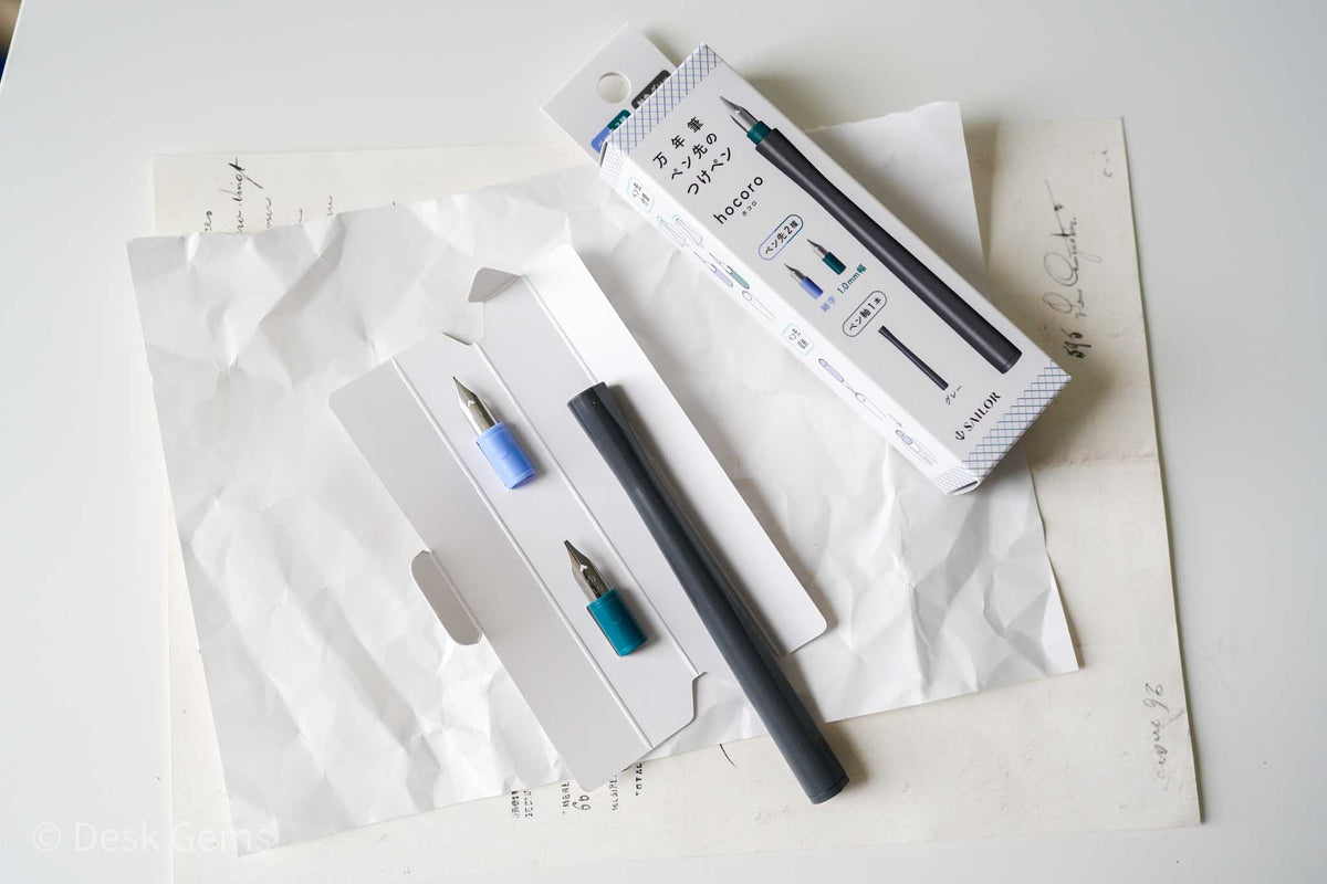 Sailor Hocoro Dip Pen - Gray Pen Body + 2 Nibs