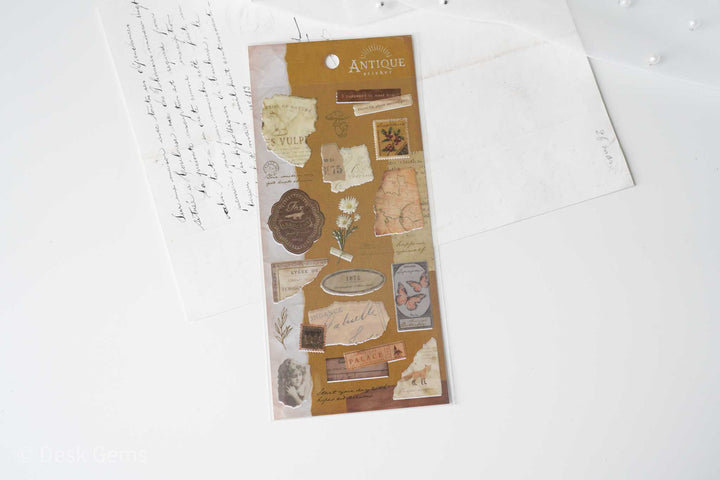 Mind Wave Antique Stickers - Mustard