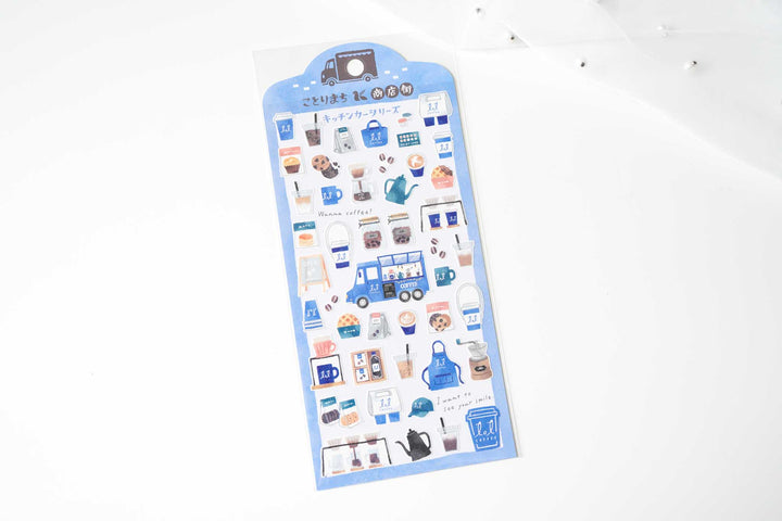 Mind Wave Kotorimachi Stickers - Food Truck Series (New!) - Coffee