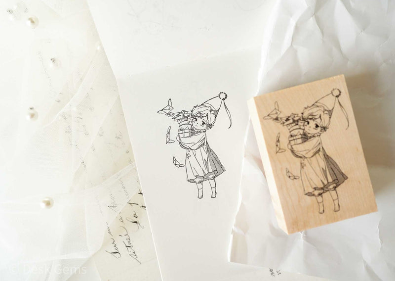 Like Studio Original Rubber Stamps - Holiday Fairies - Presents Fairy
