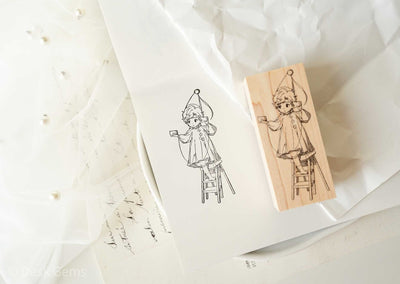 Like Studio Original Rubber Stamps - Holiday Fairies - New Year is Here!