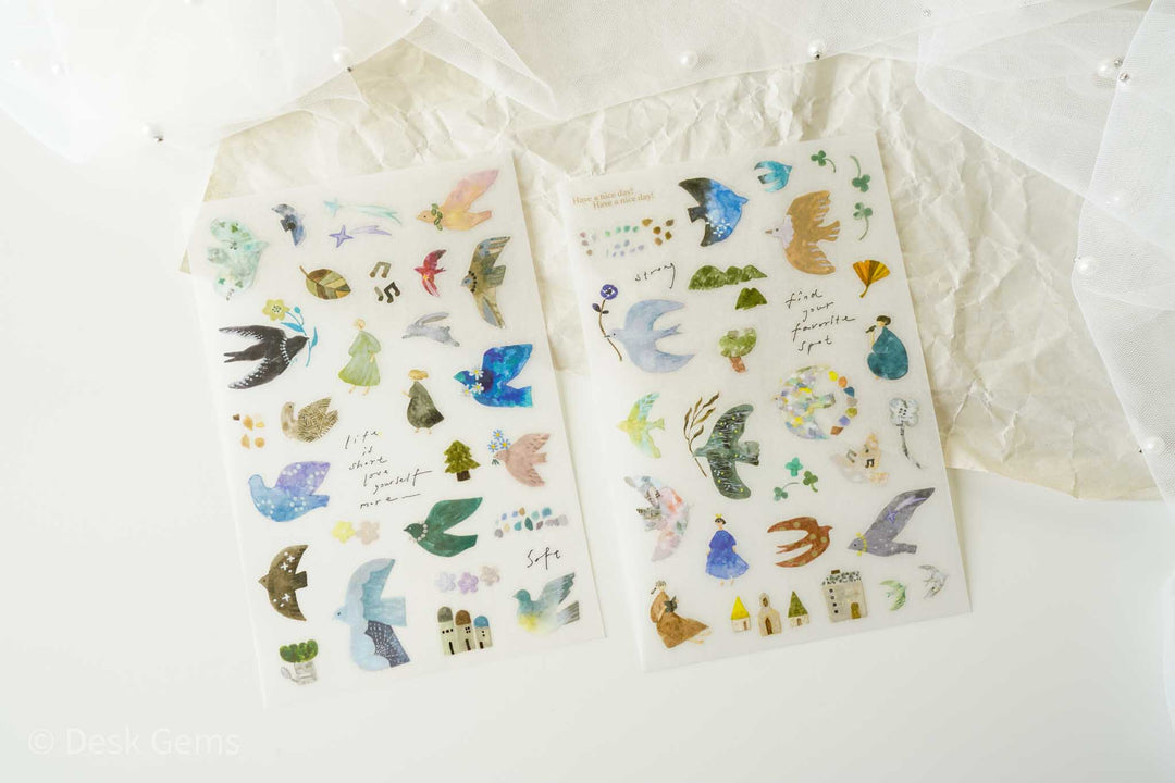 Pion Transfer Stickers - Bird Island 
