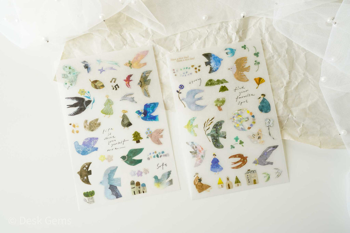 Pion Transfer Stickers - Bird Island 