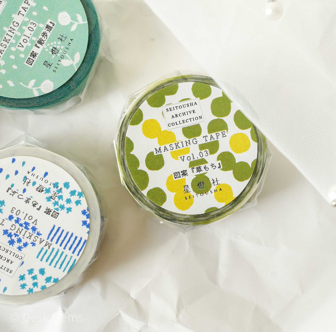 Seitousha Original Washi Tapes - Archive Collection Vol.3 (with New Varieties!)