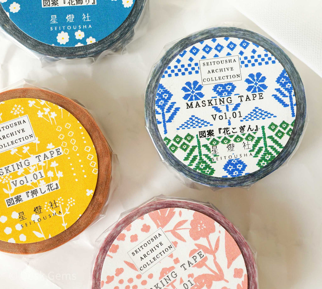 Seitousha Original Washi Tapes - Archive Collection Vol.1 (with New Varieties!)