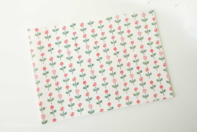 Seitousha Wrapping Paper - A4 - Rose