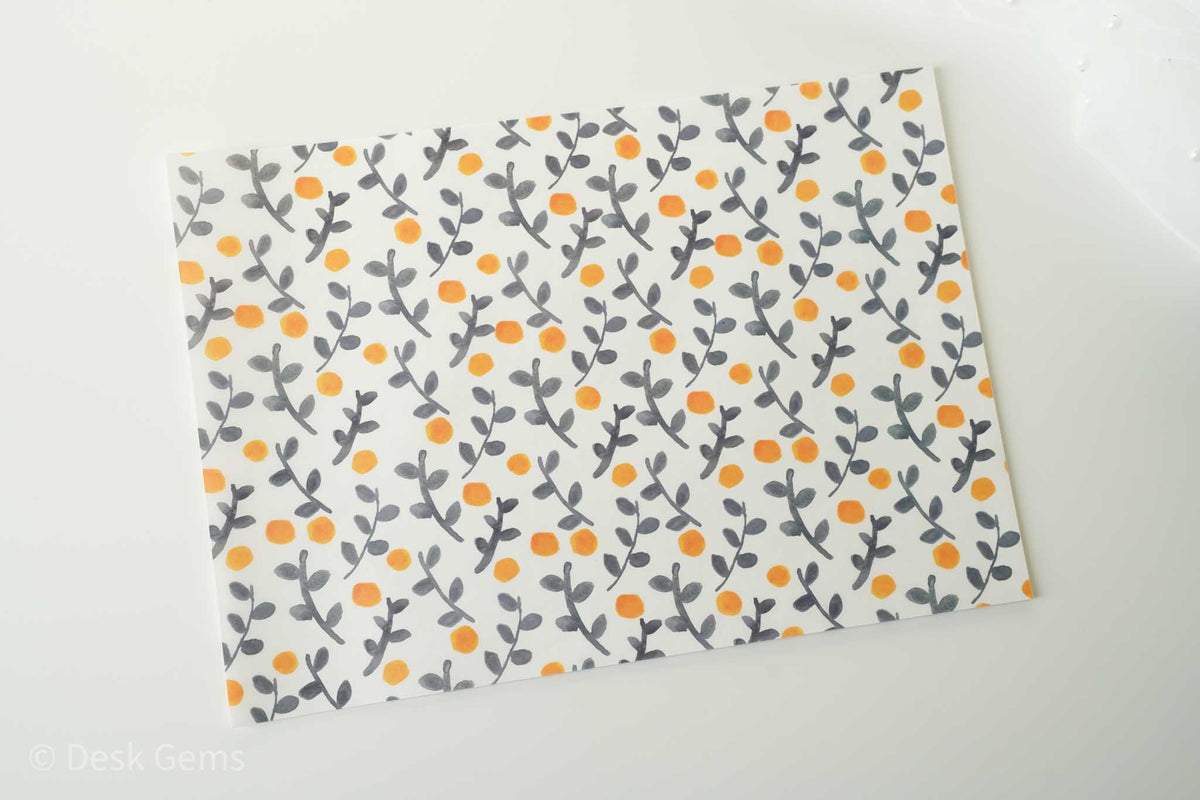 Seitousha Wrapping Paper - A4 ーMoon Grass