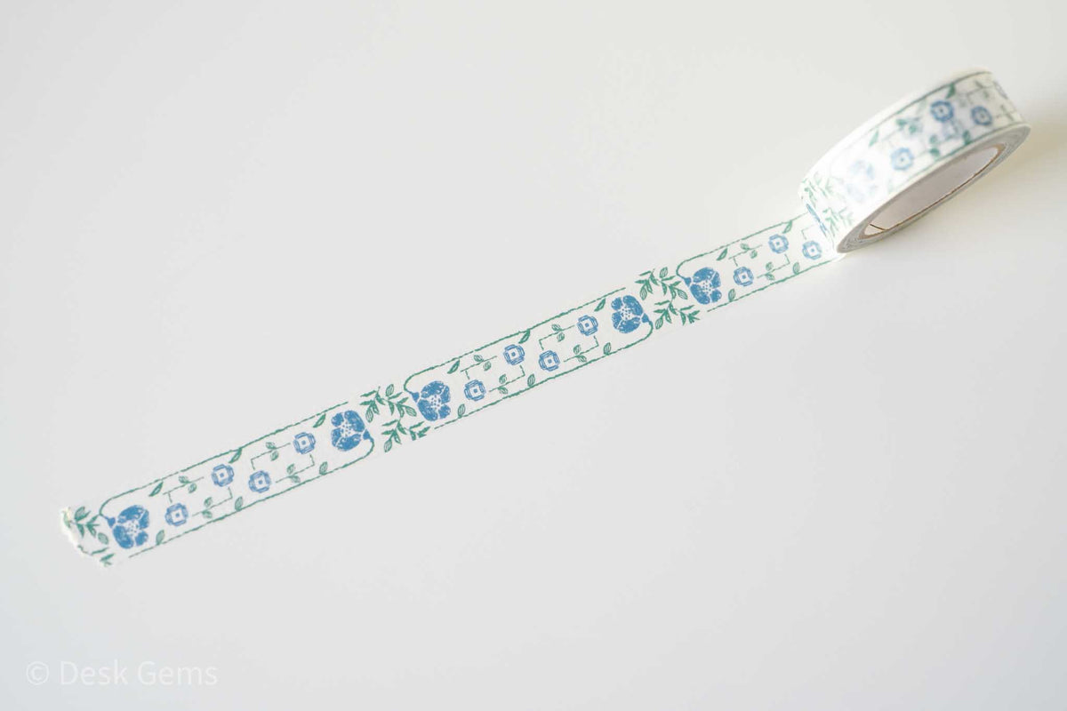 Seitousha Limited Edition Washi Tapes - Floral Pattern