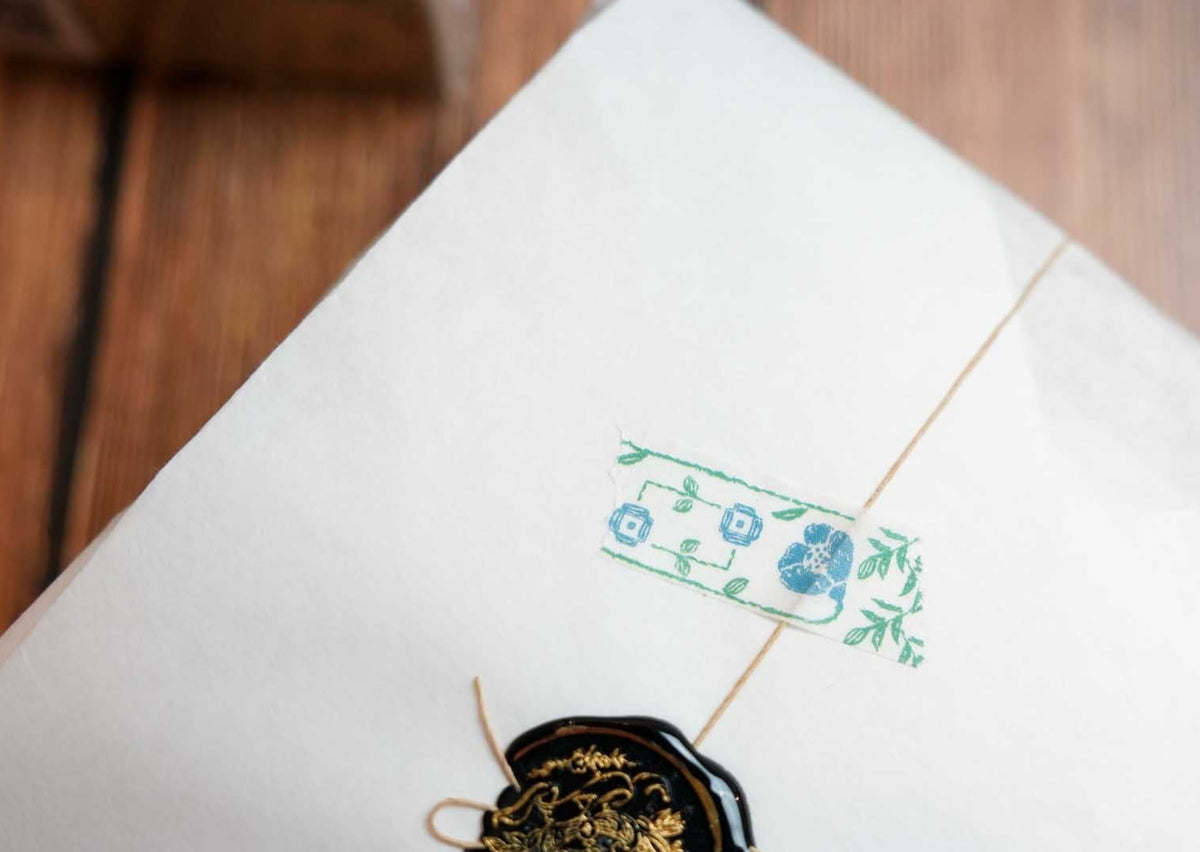 Seitousha Limited Edition Washi Tapes - Floral Pattern 