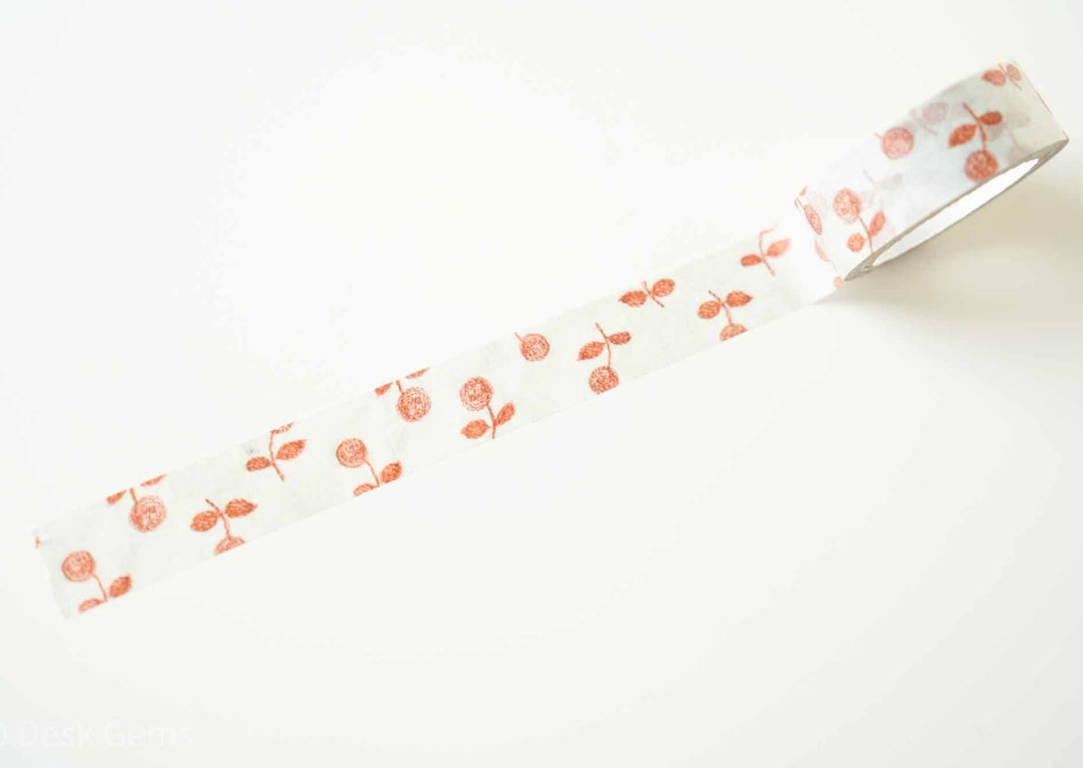 Seitousha Limited Edition Washi Tapes - Little Flowers - Harvest (Dusk)