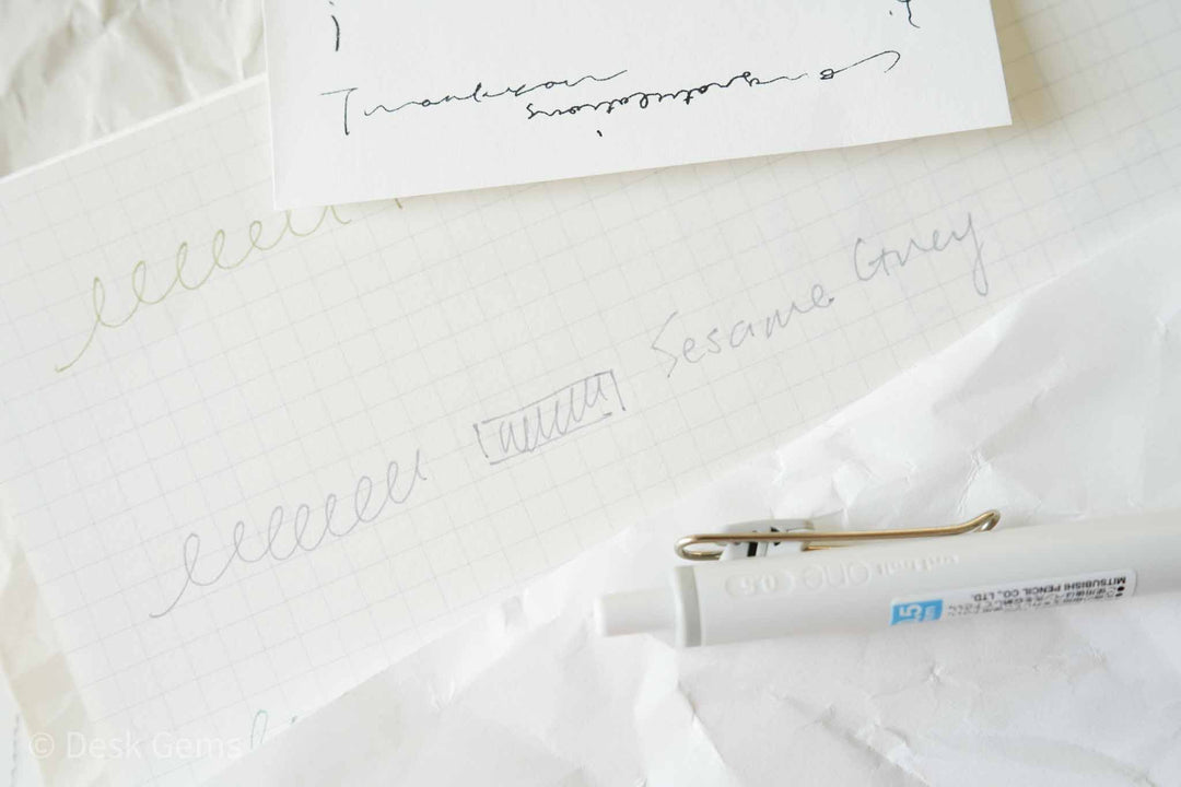 Uni-ball One Limited Edition Fika Gel Pen - 0.5mm - Sesame Grey
