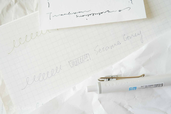 Uni-ball One Limited Edition Fika Gel Pen - 0.5mm - Sesame Grey