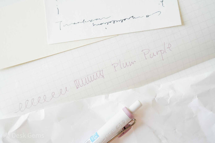 Uni-ball One Limited Edition Fika Gel Pen - 0.38mm - Plum Purple