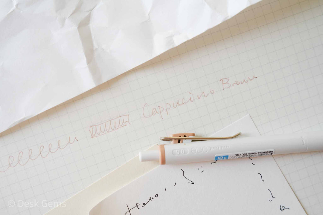 Uni-ball One Limited Edition Fika Gel Pen - 0.5mm - Cappuccino Brown