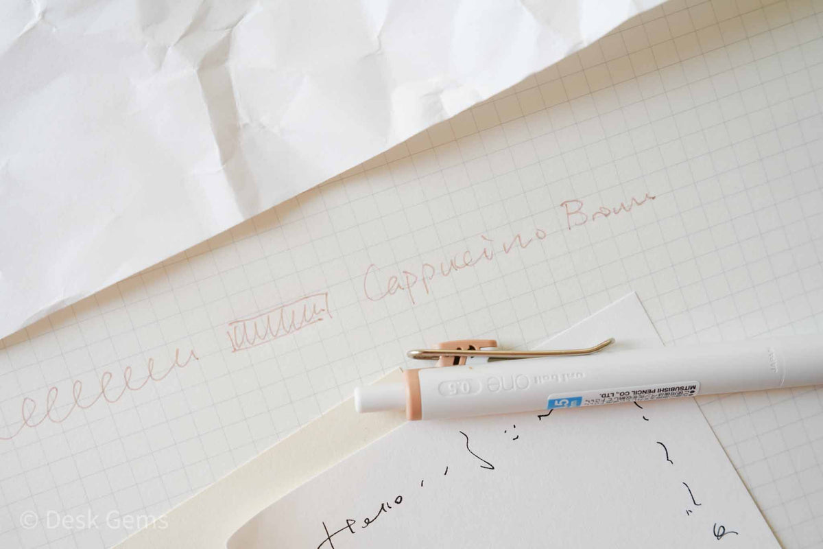 Uni-ball One Limited Edition Fika Gel Pen - 0.5mm - Cappuccino Brown