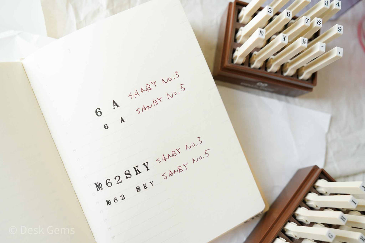 SANBY Endless Stamp Set - Alphabet - Comparison