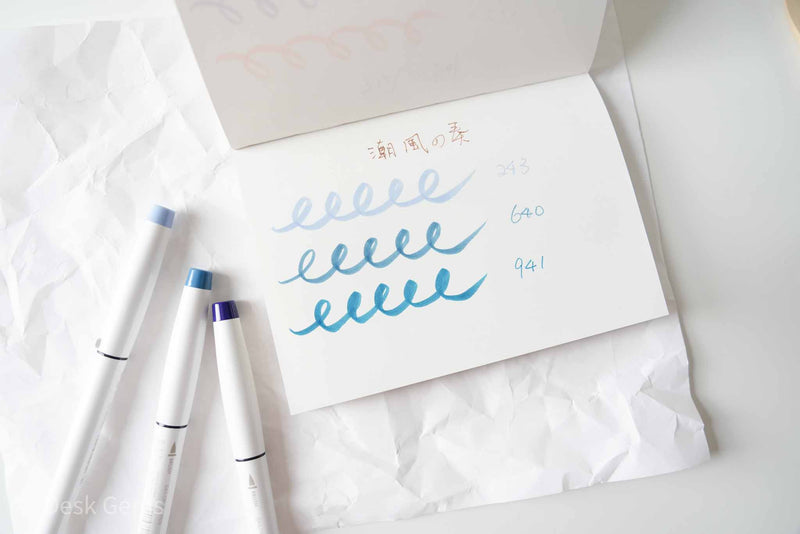 Sailor Ink Studio Dual-Tip Brush Pen - 3 Color Set -Song of Wind