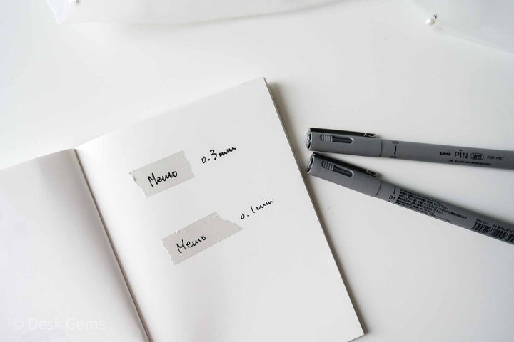 Uni Pin Pen Pro Black - Marking Pen with Oil-based Ink
